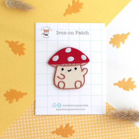 Patch thermocollant Red Cap Mushroom - Joli patch Cottagecore