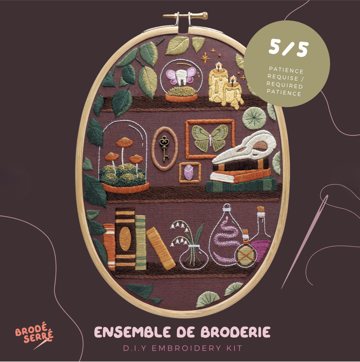 Ensemble de broderie - Cabinet de curiosités (grand format) - BRODÉ SERRÉ