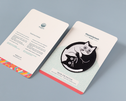 Patch thermocollant Chats Ying Yang - RippleSplash