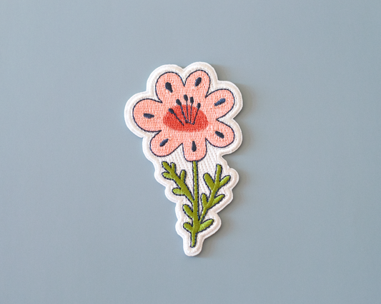 Patch thermocollant Fleur Rose - RippleSplash