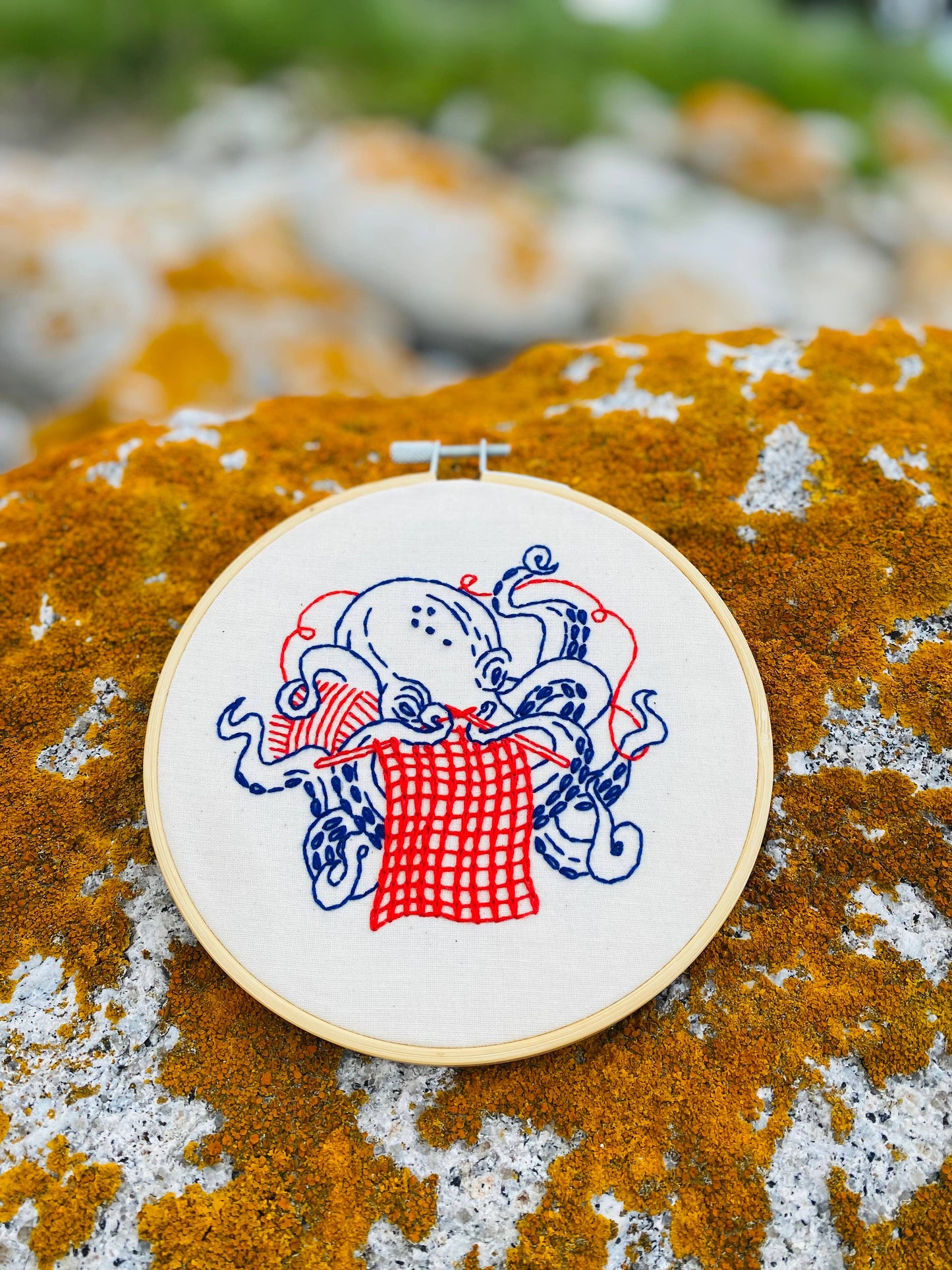 Kit de broderie complet Tricot de pieuvre