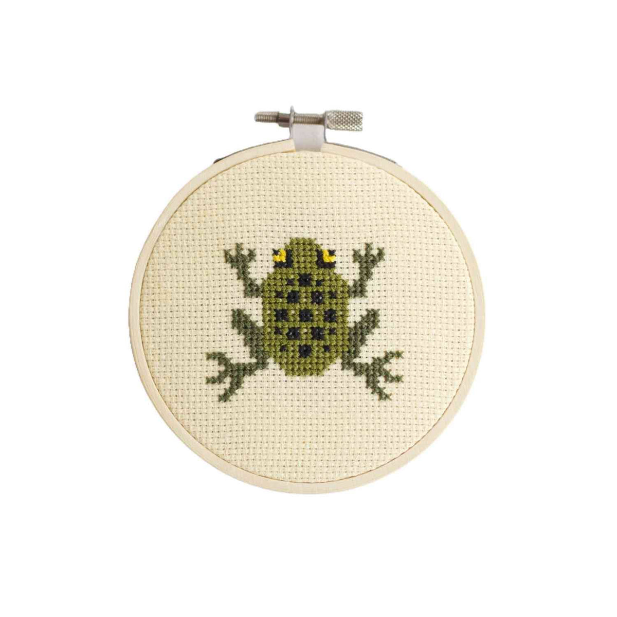 Kit de point de croix - Grenouille | Cotton Clara