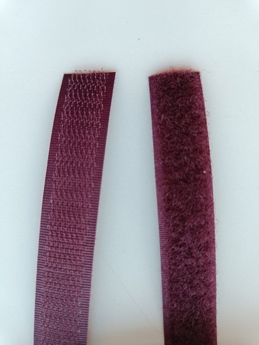 Velcro bourgogne - 17mm