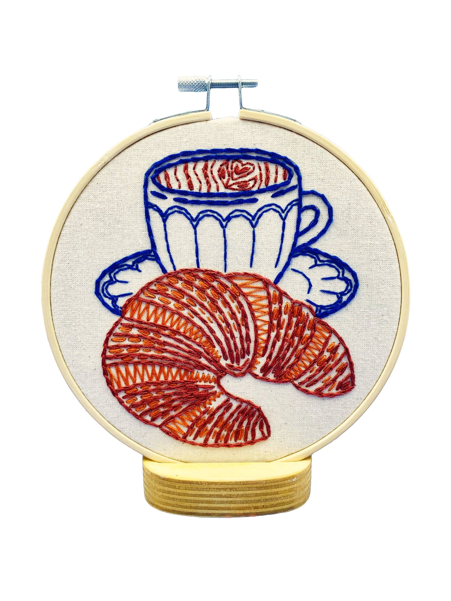 Complete Croissant Embroidery Kit