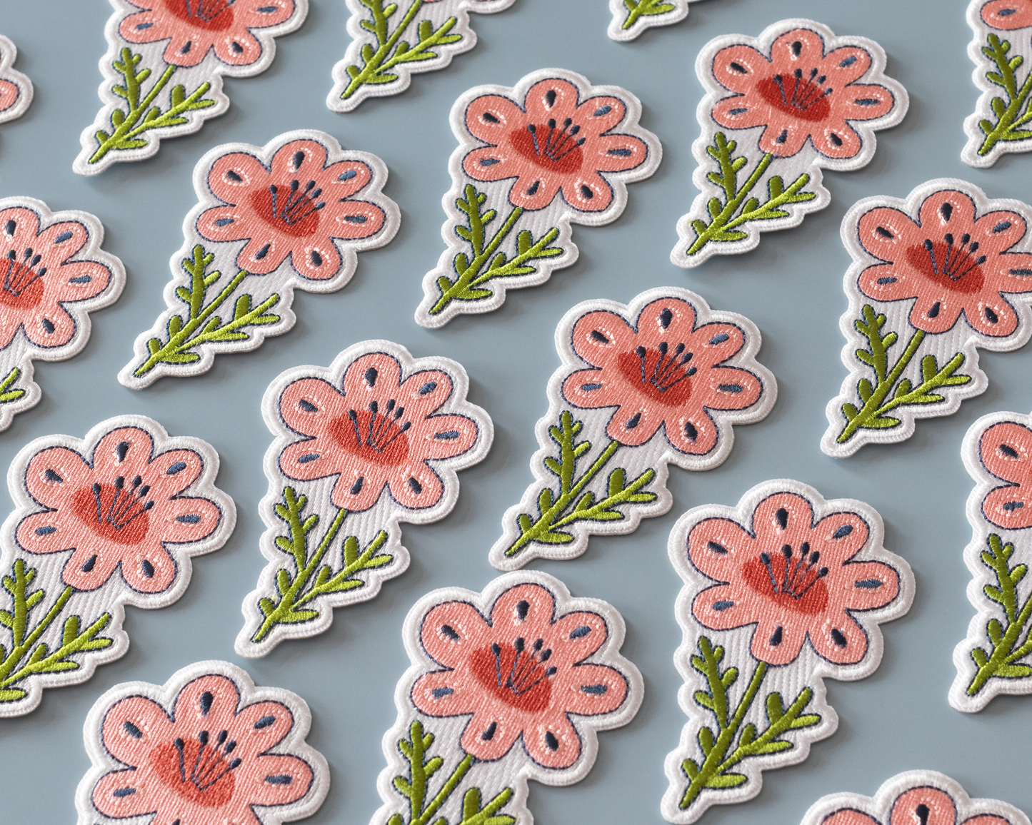 Patch thermocollant Fleur Rose - RippleSplash
