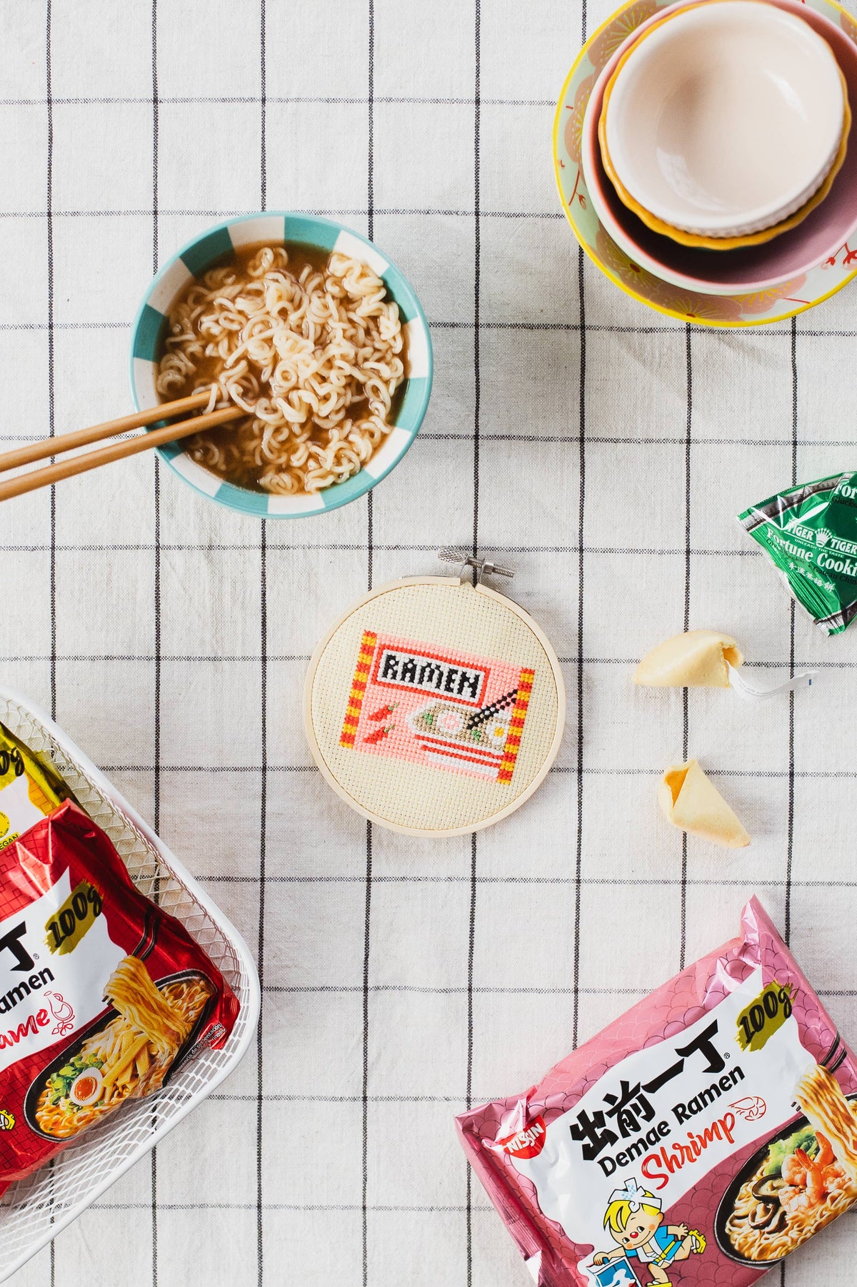 Kit de point de croix - Ramen | Cotton Clara