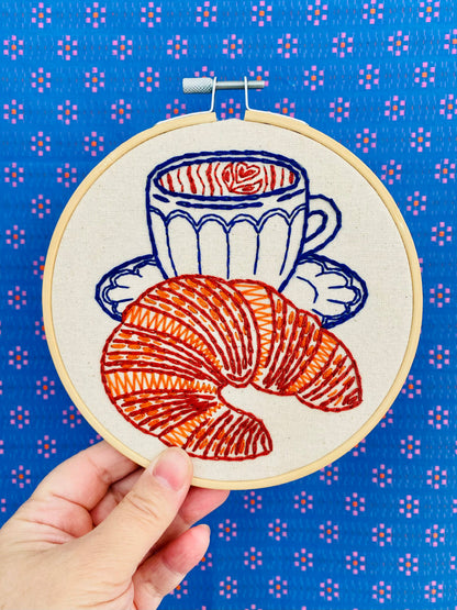 Complete Croissant Embroidery Kit