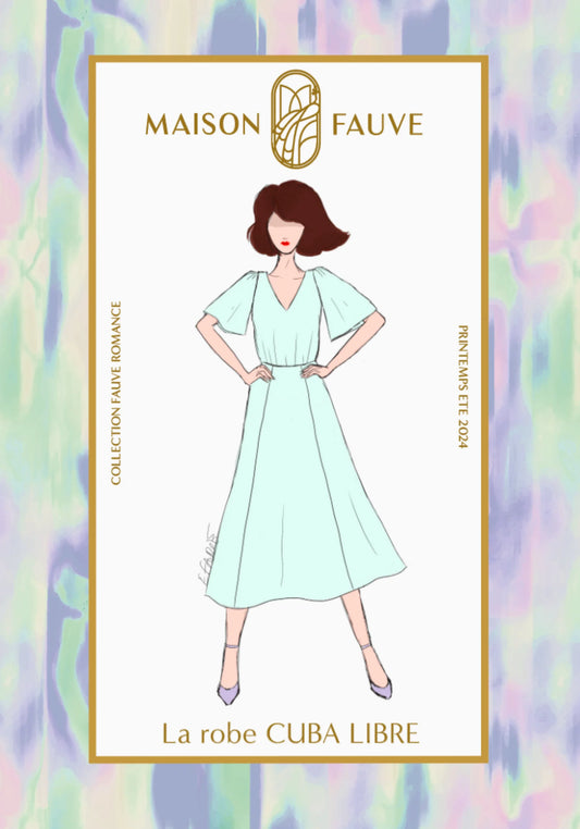 Robe Cuba libre - Patron papier - Maison Fauve