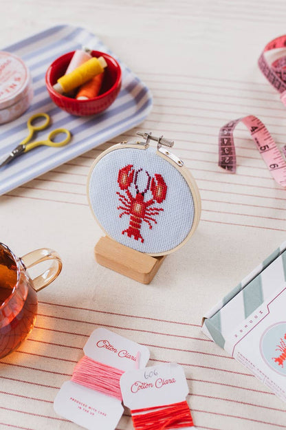Lobster cross-stitch kit