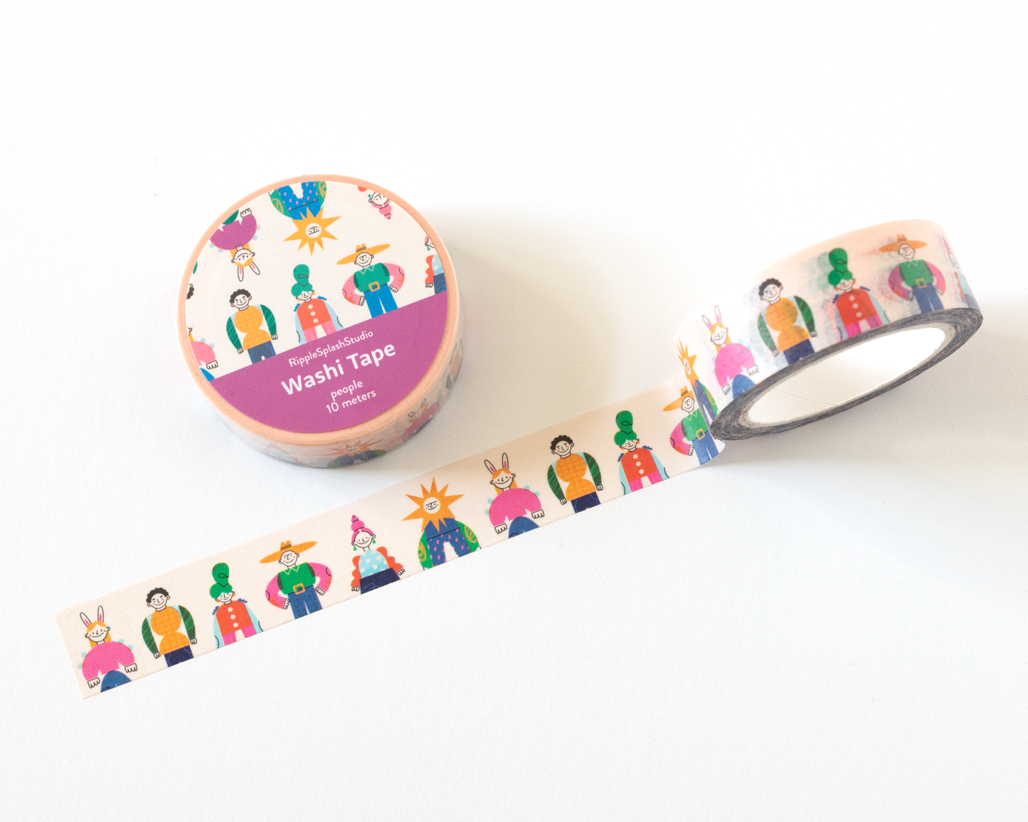 Ruban Washi Personnes Fantaisistes