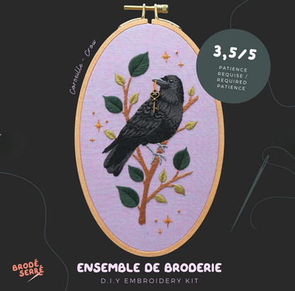 Ensemble de broderie - Corneille - BRODÉ SERRÉ