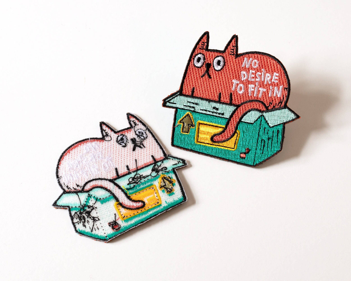 Patch thermocollant chat « No Desire to Fit In » - RippleSplash