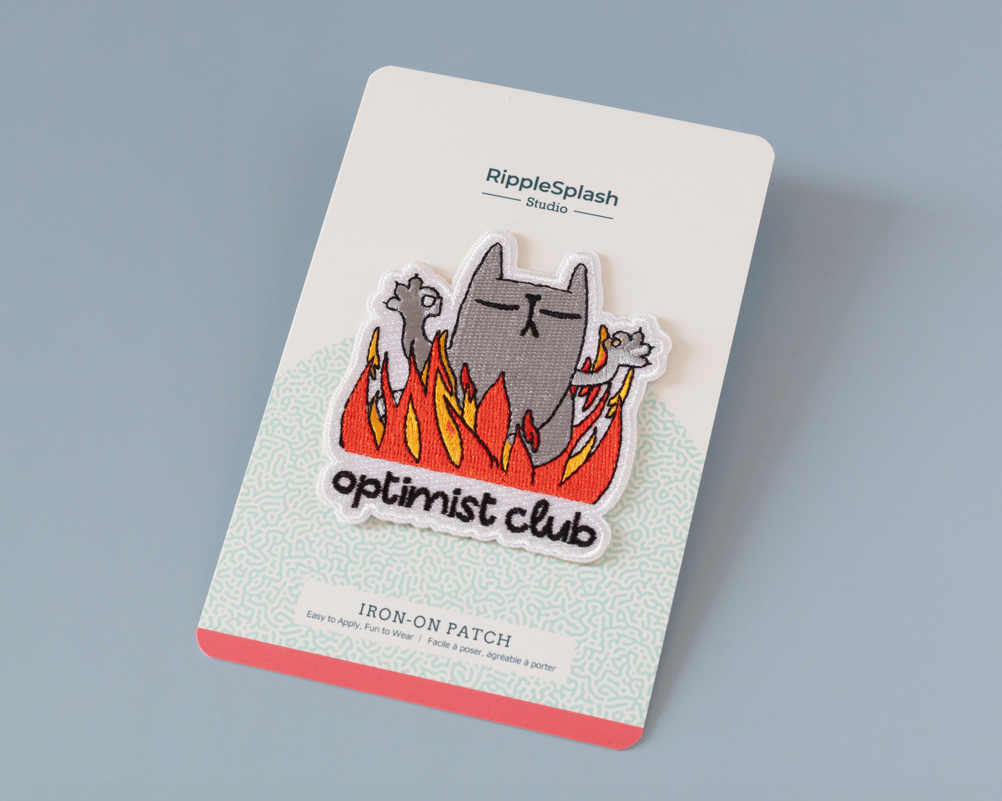 Patch thermocollant Optimist Club Cat - RippleSplash