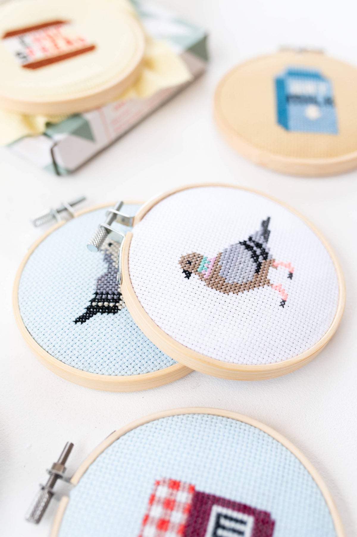 Kit de point de croix - Pigeon | Cotton Clara