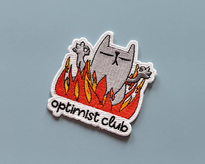 Patch thermocollant Optimist Club Cat - RippleSplash