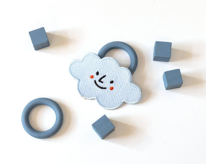 Happy Cloud Iron-on Patch - RippleSplash