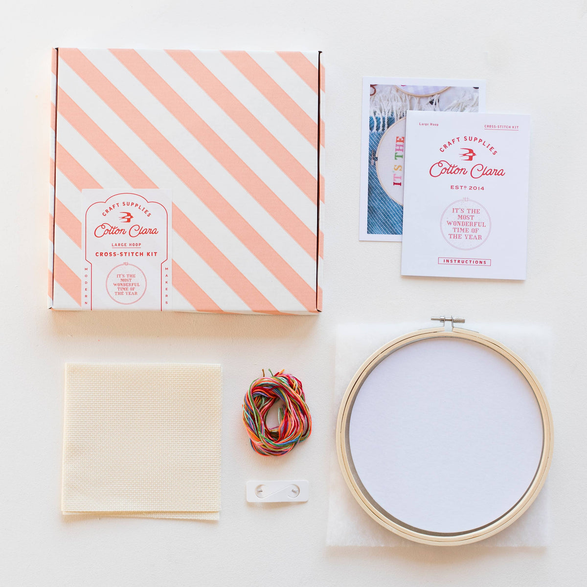 Kit de point de croix - "It's The most wonderful time of the Year" | Cotton Clara