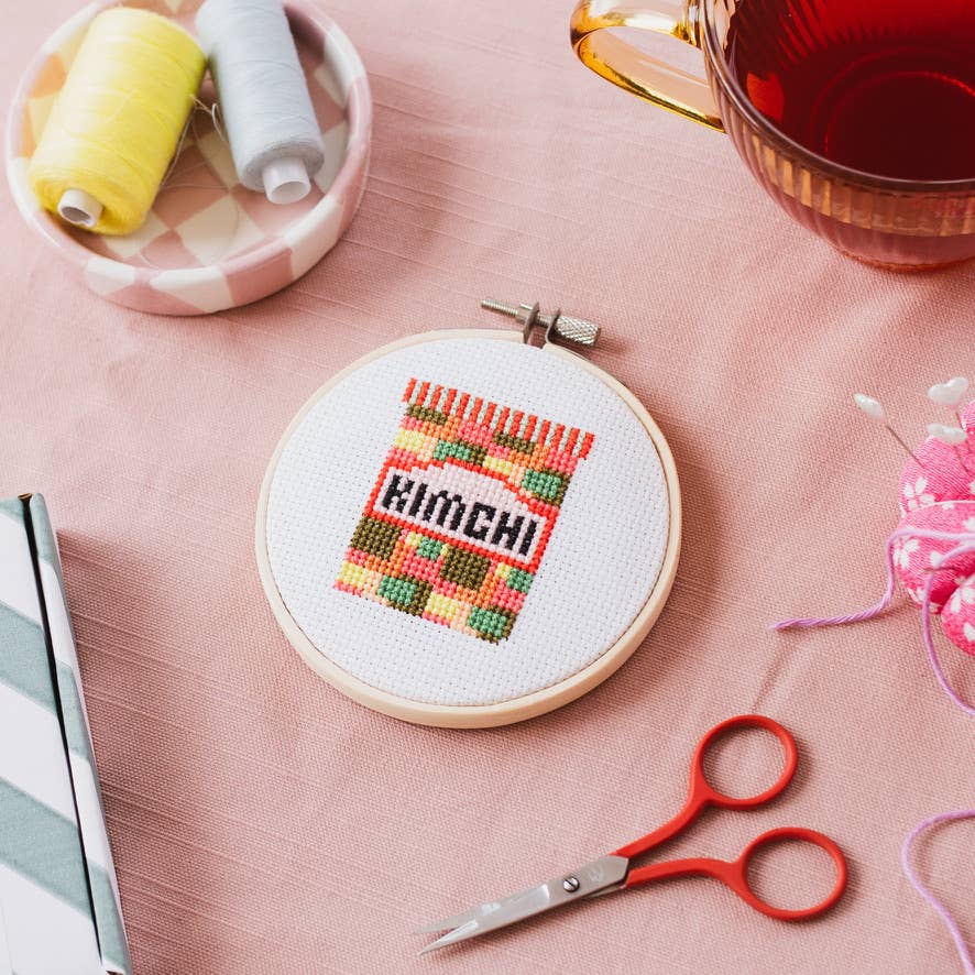 Kit de point de croix - Kimchi | Cotton Clara