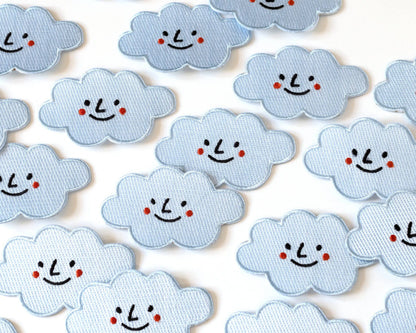 Happy Cloud Iron-on Patch - RippleSplash