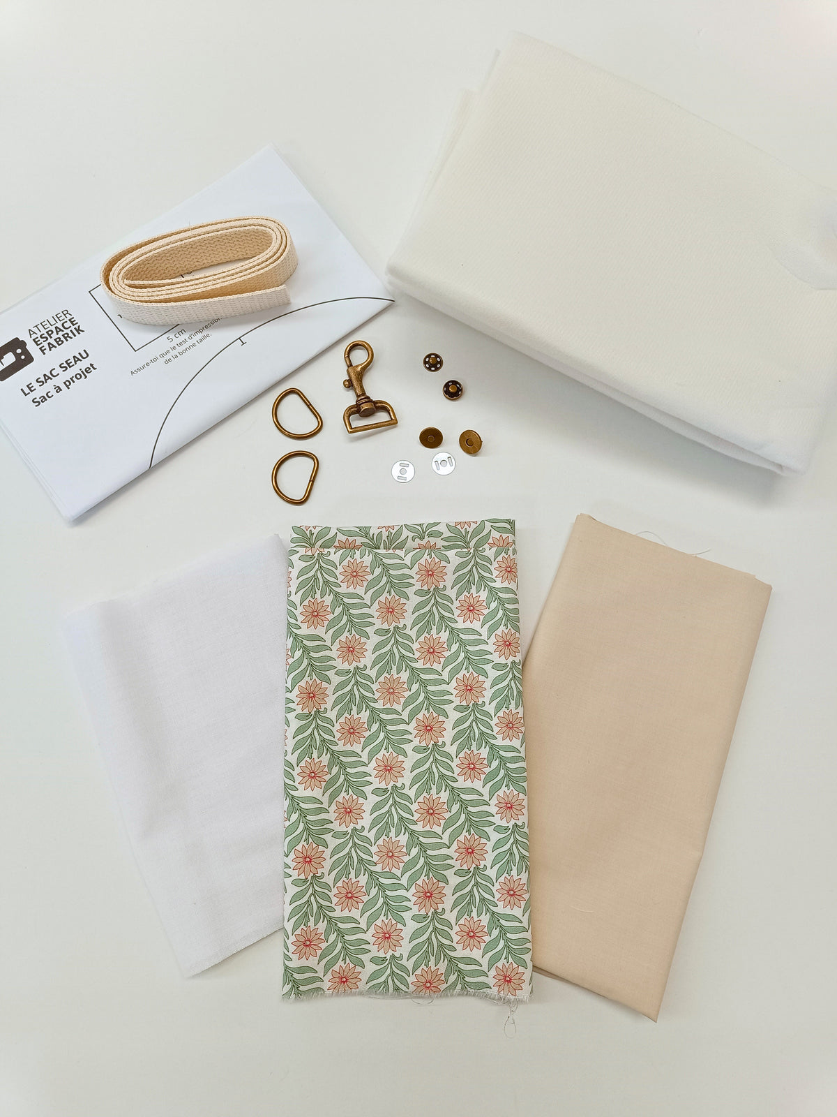 Ensemble à coudre "Le sac seau" - Sac à projets (4 options)