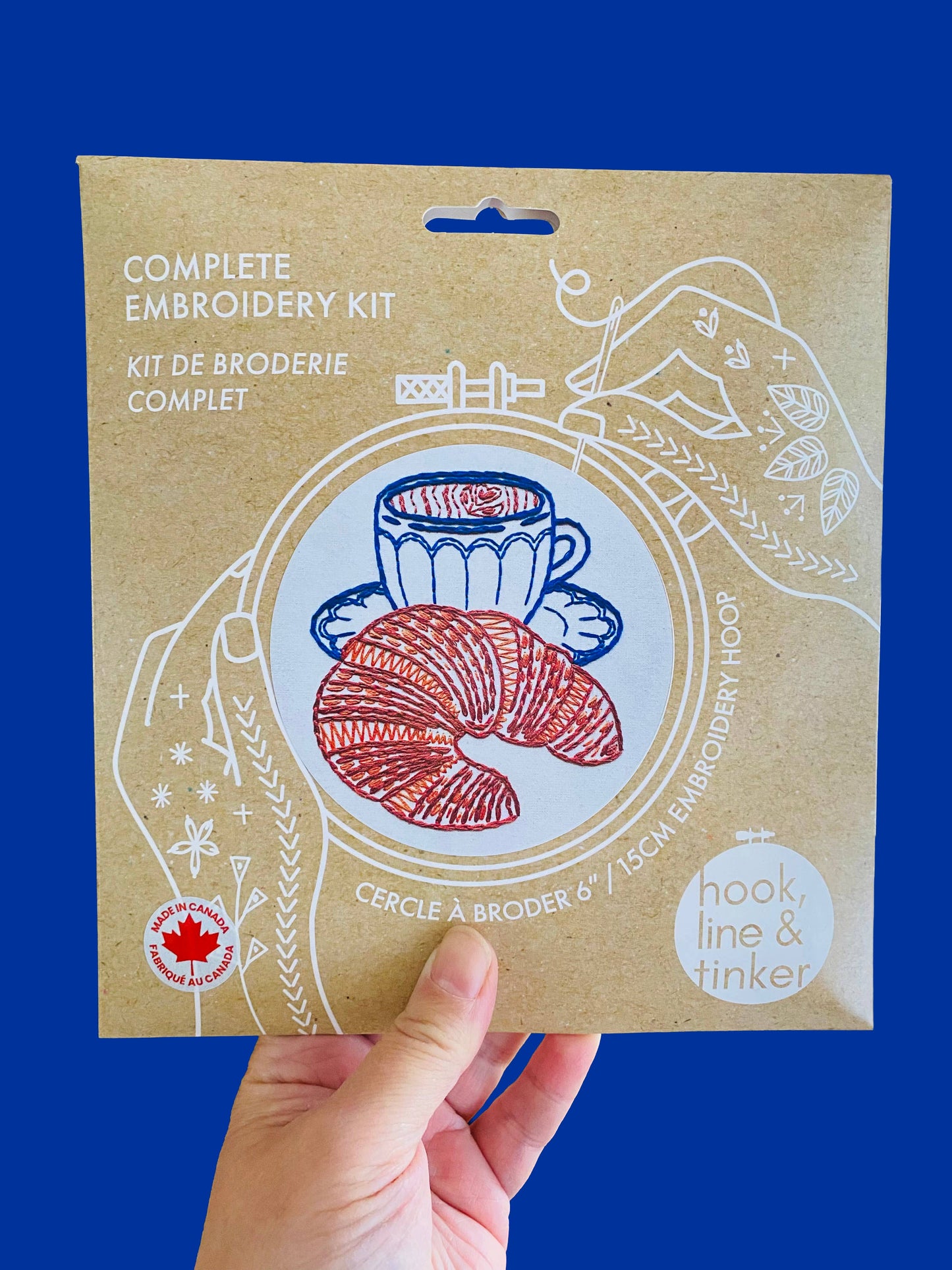 Complete Croissant Embroidery Kit