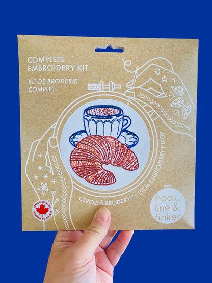 Complete Croissant Embroidery Kit