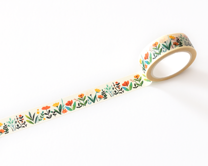 Ruban Washi Botanique Fleurs Sauvages