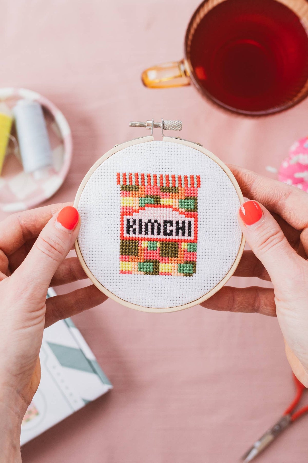 Kit de point de croix - Kimchi | Cotton Clara