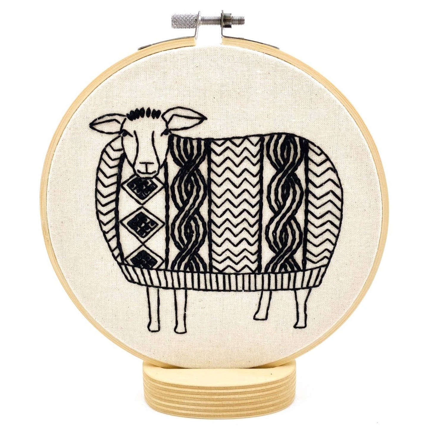 Complete Embroidery Kit Sheep in Sweater "Sweater Weather"