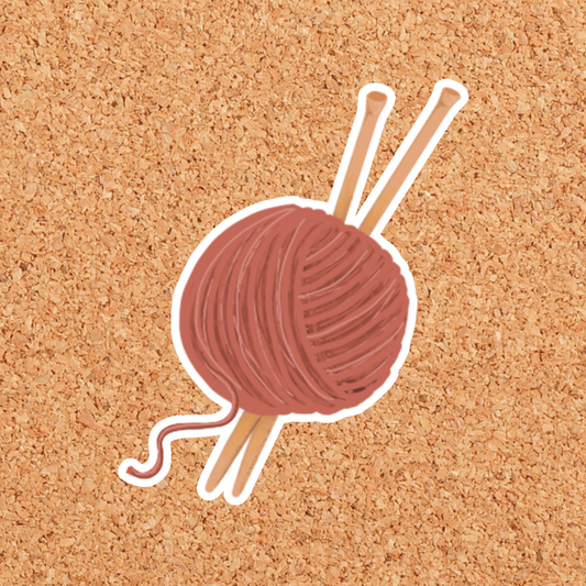 "Ball of yarn" sticker - Art By Tiu