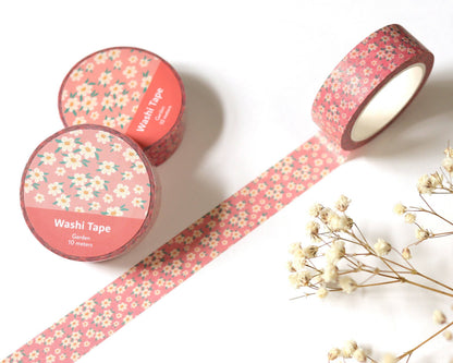Ruban Washi Floral Rose Blush