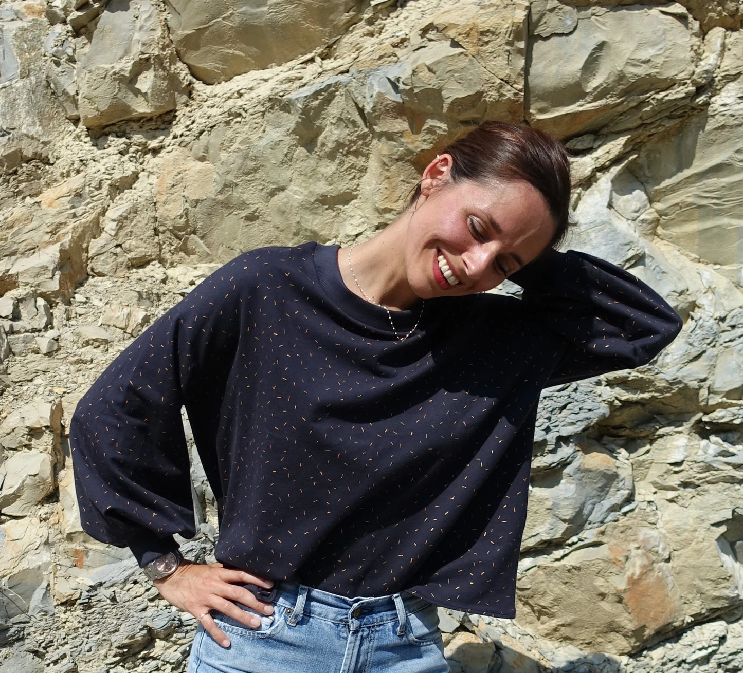 Sweat Granite - Patron papier - Maison Fauve