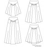 Jaya Skirt - Paper pattern - P&amp;M pattern