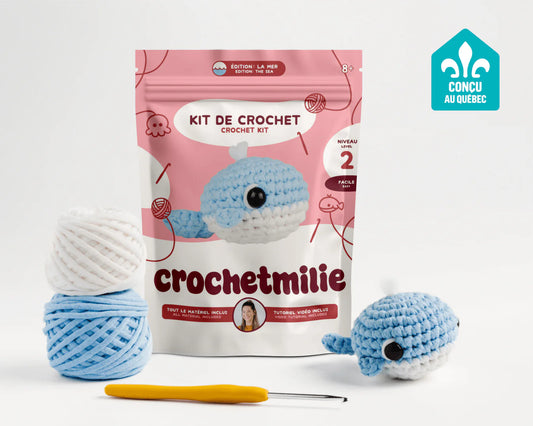 Crochetmilie - Kit de crochet - La baleine