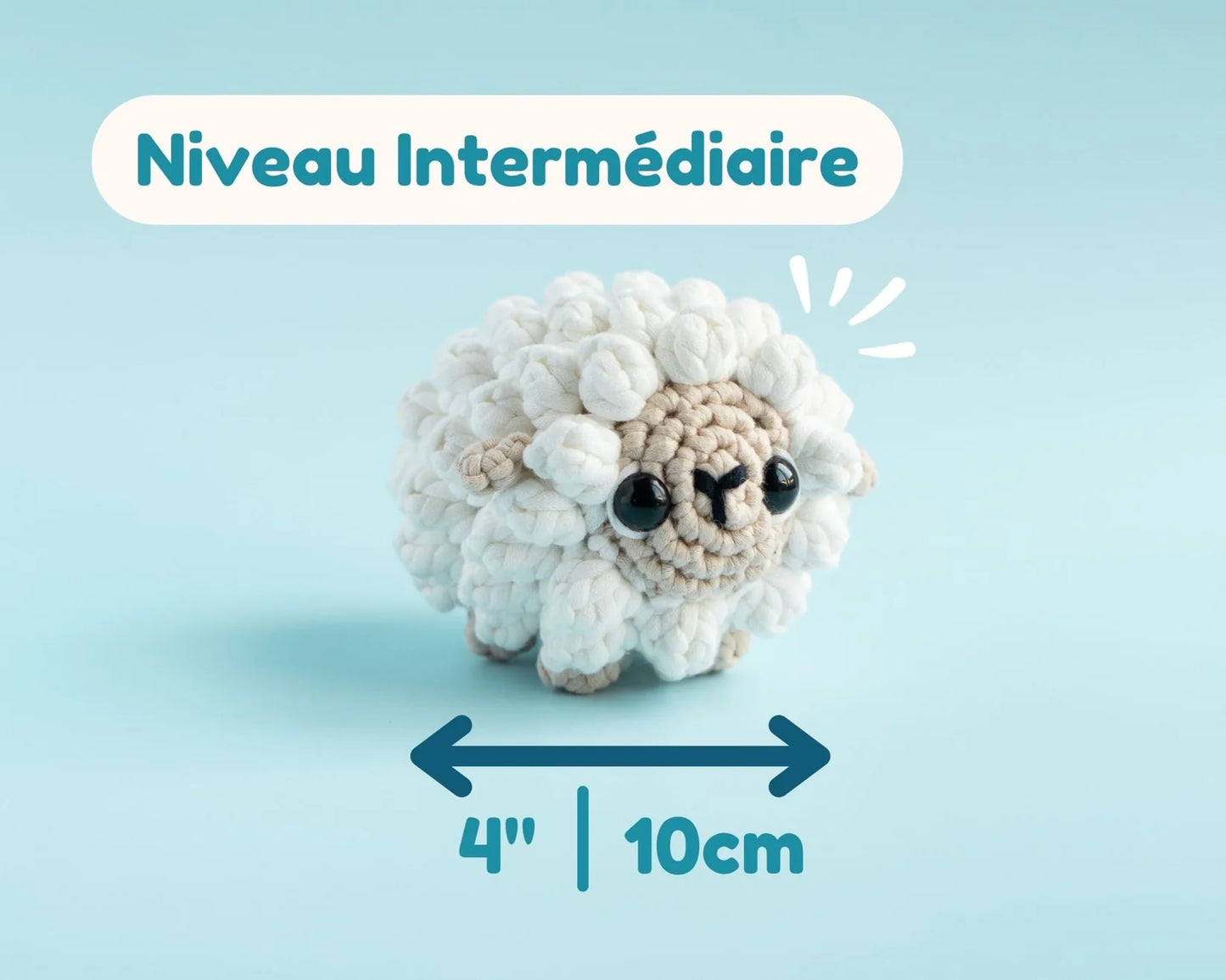 Kit de crochet - La Brebis (niveau 3) - Crochetmilie