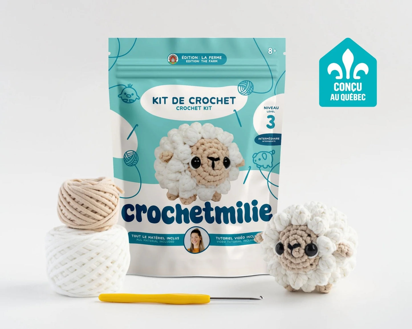 Kit de crochet - La Brebis (niveau 3) - Crochetmilie
