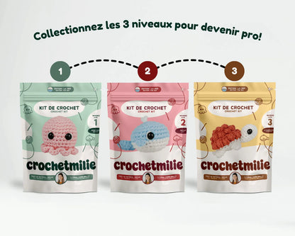 Crochetmilie - Kit de crochet - La tortue