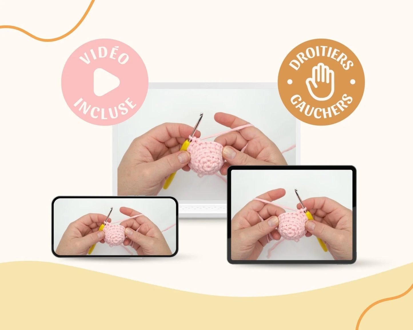 Kit de crochet - Le P'tit Cochon (niveau 2) - Crochetmilie