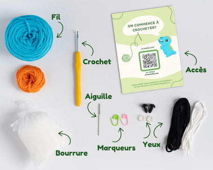 Crochetmilie - Kit de crochet - Le P'tit Rex