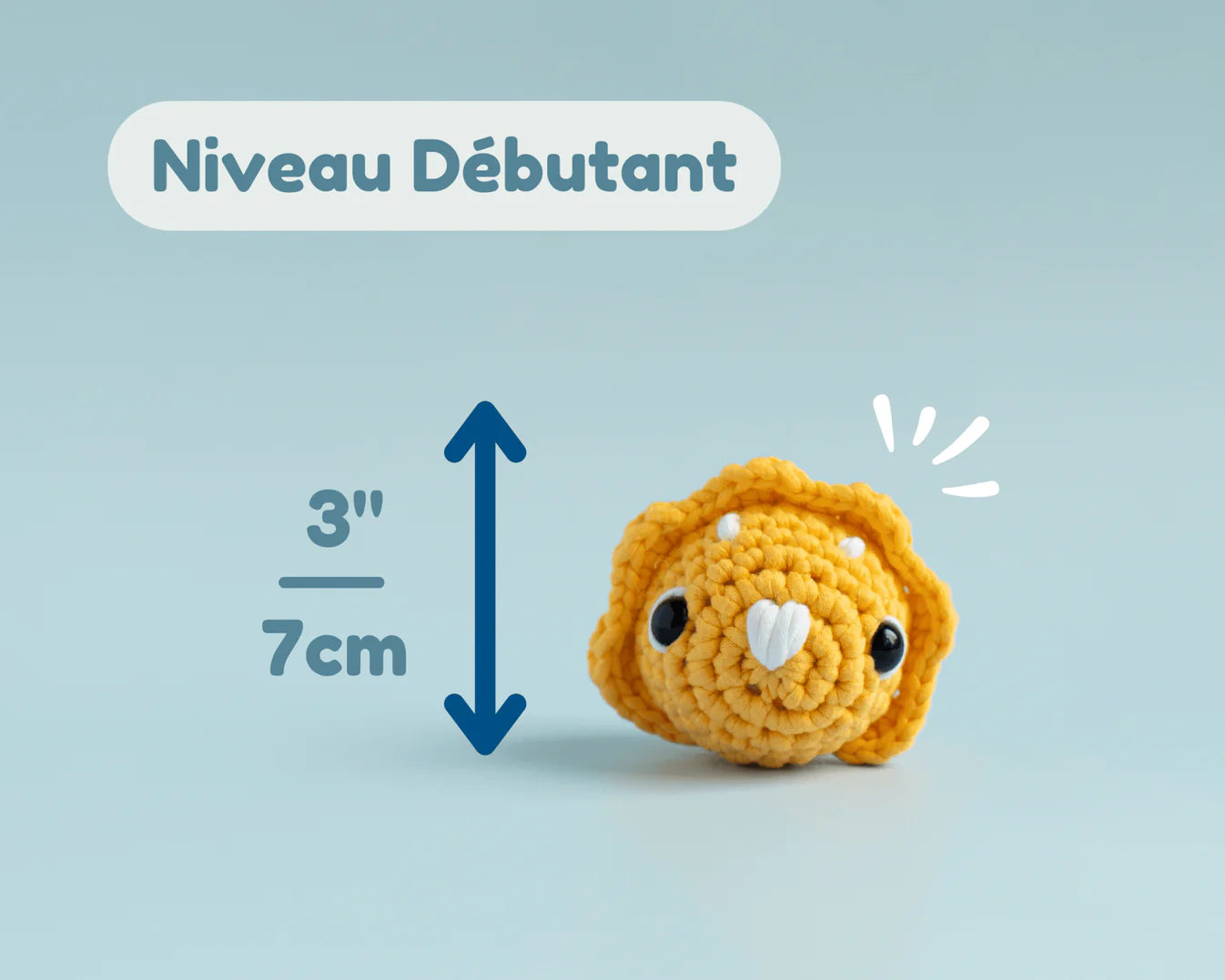 Crochetmilie - Kit de crochet - Le Tricératops