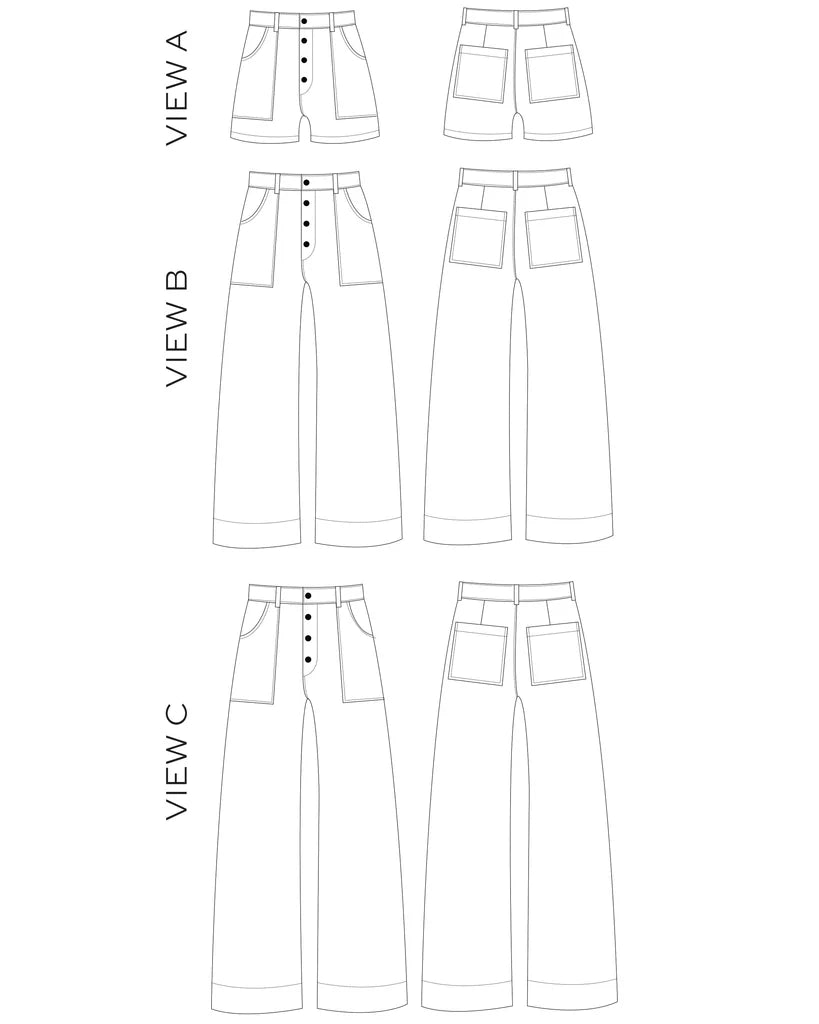 Lander Pant & Short (0-18) - Patron papier - TRUE BIAS