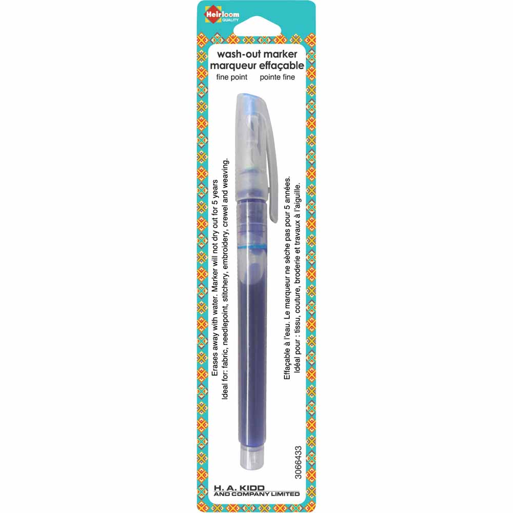 Washable fabric marker