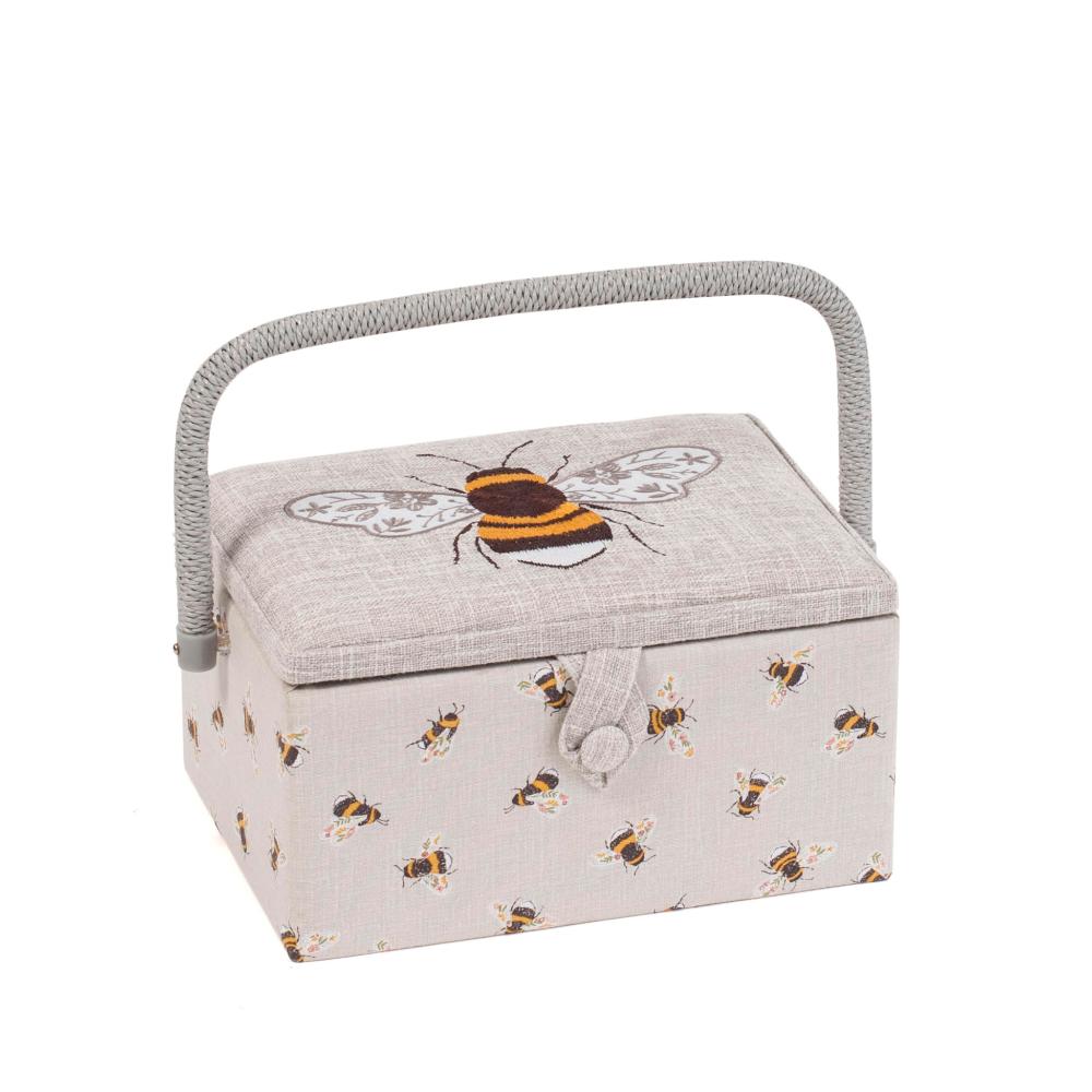 Boîte à couture brodée - Abeilles