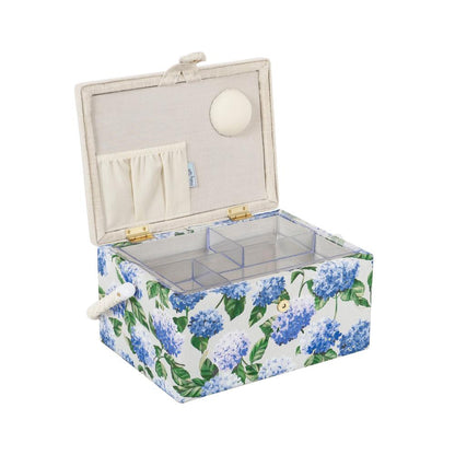 Boîte à couture brodée - Hortensia