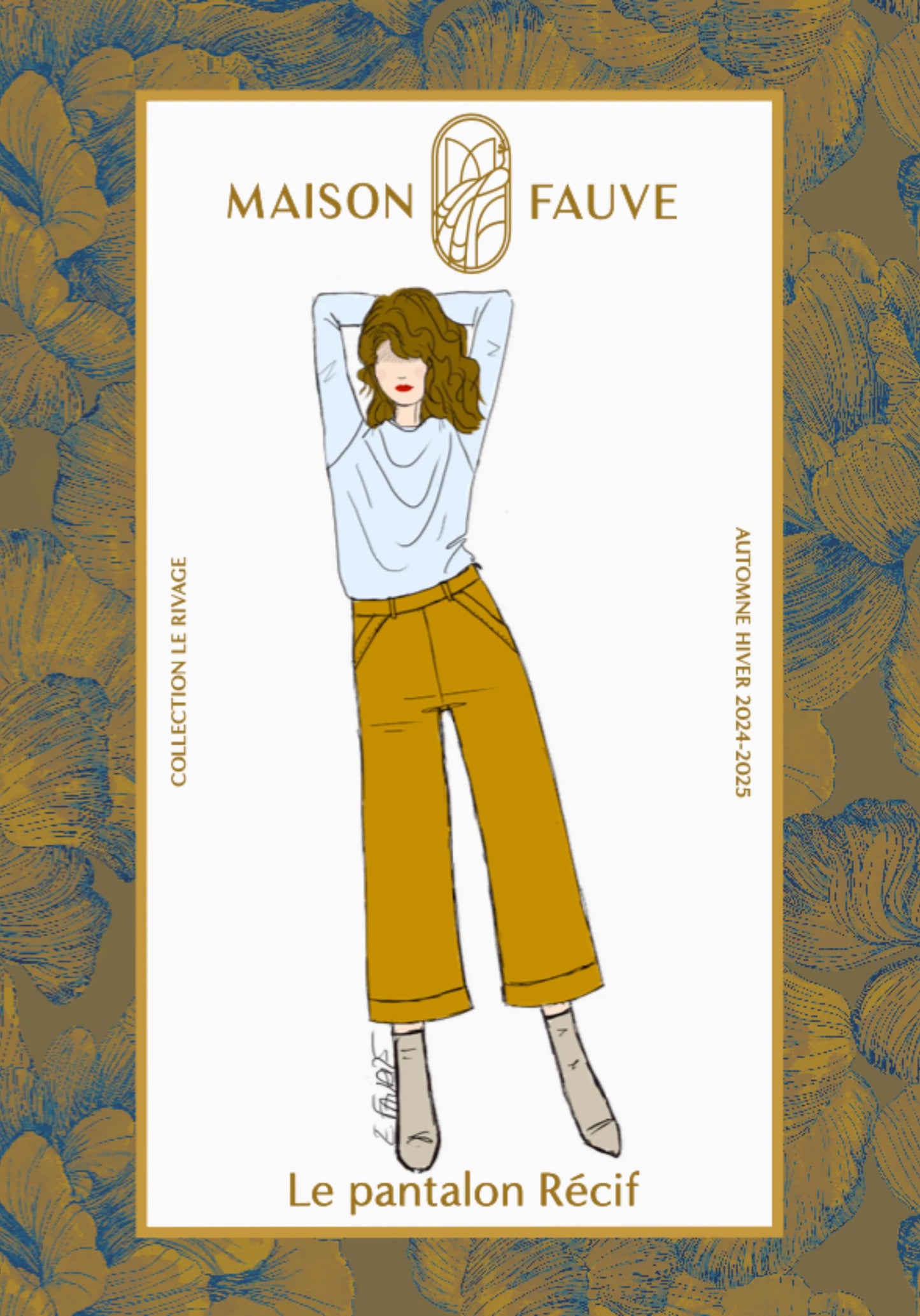 Pantalon Récif - Patron papier - Maison Fauve