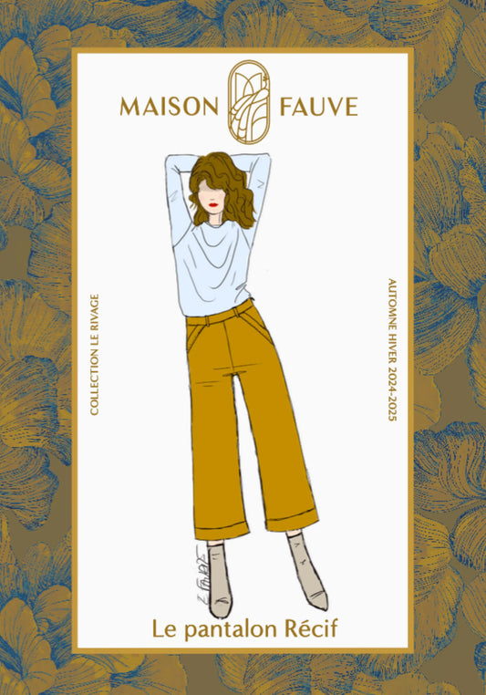 Pantalon Récif - Patron papier - Maison Fauve