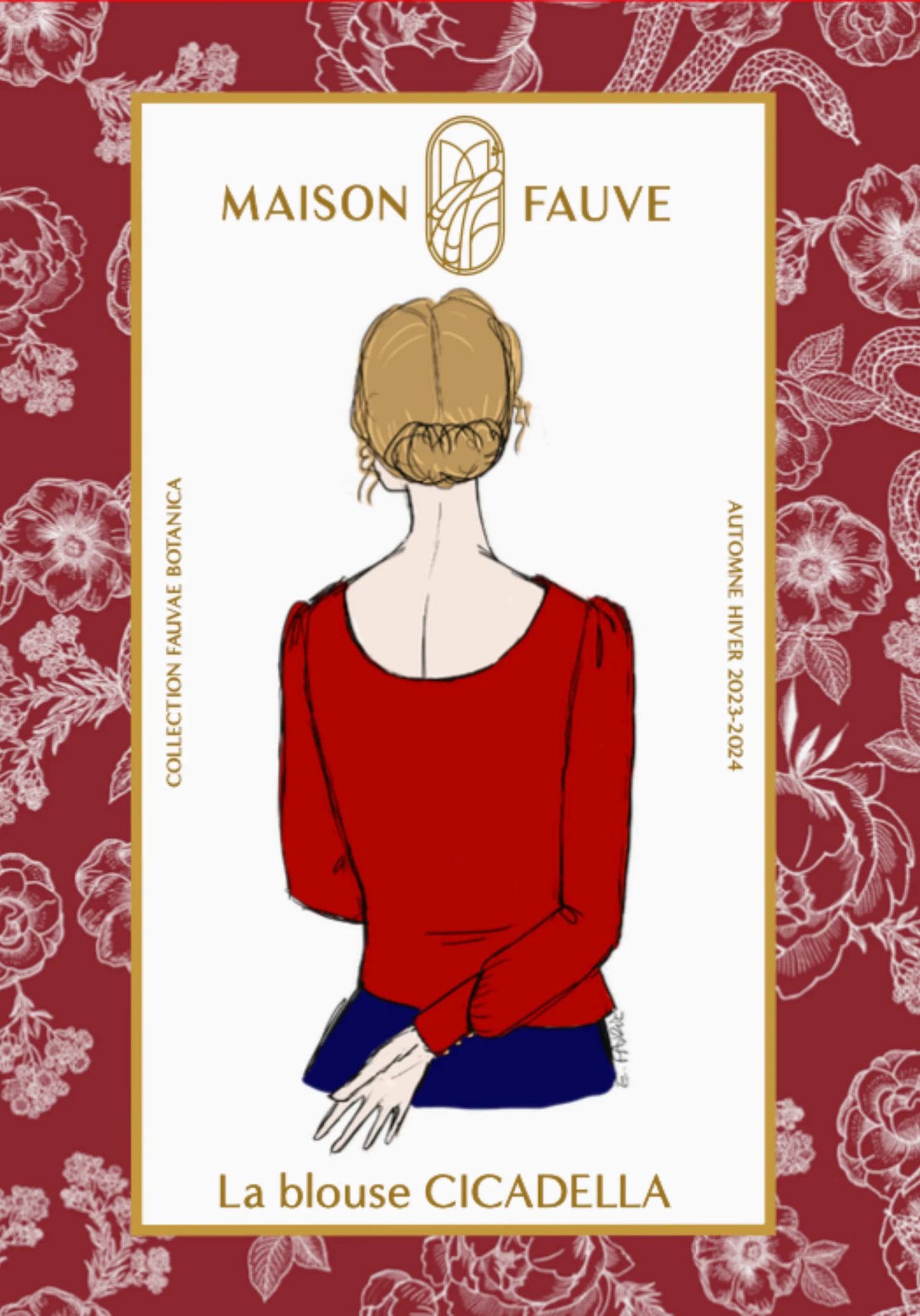 Blouse Cicadella - Patron papier - Maison Fauve