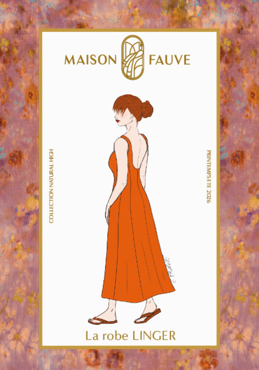 Robe Linger - Patron papier - Maison Fauve