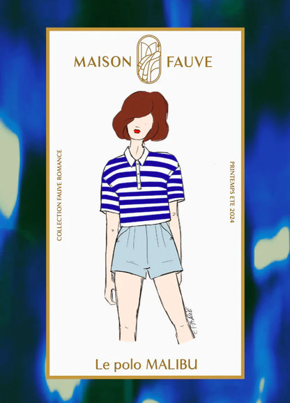 Polo Malibu - Patron papier - Maison Fauve