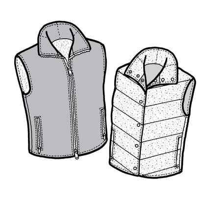 102 – Adult's Santiam Reversible Vest Pattern